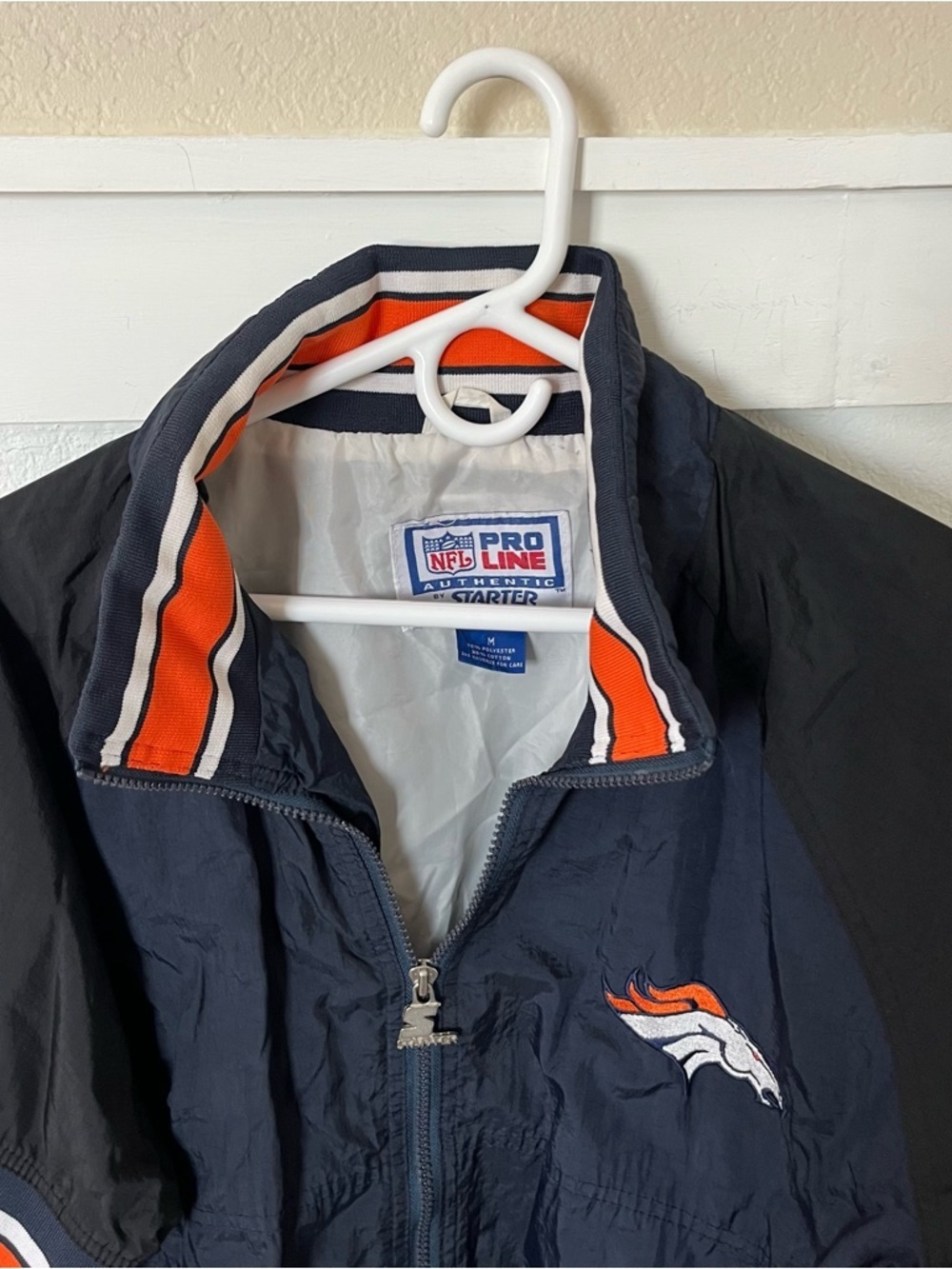 Vintage Starter NFL Pro Line Men's Medium Denver Broncos Full-zip Jacket - Picture 3 of 10